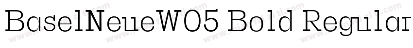 BaselNeueW05 Bold Regular字体转换
